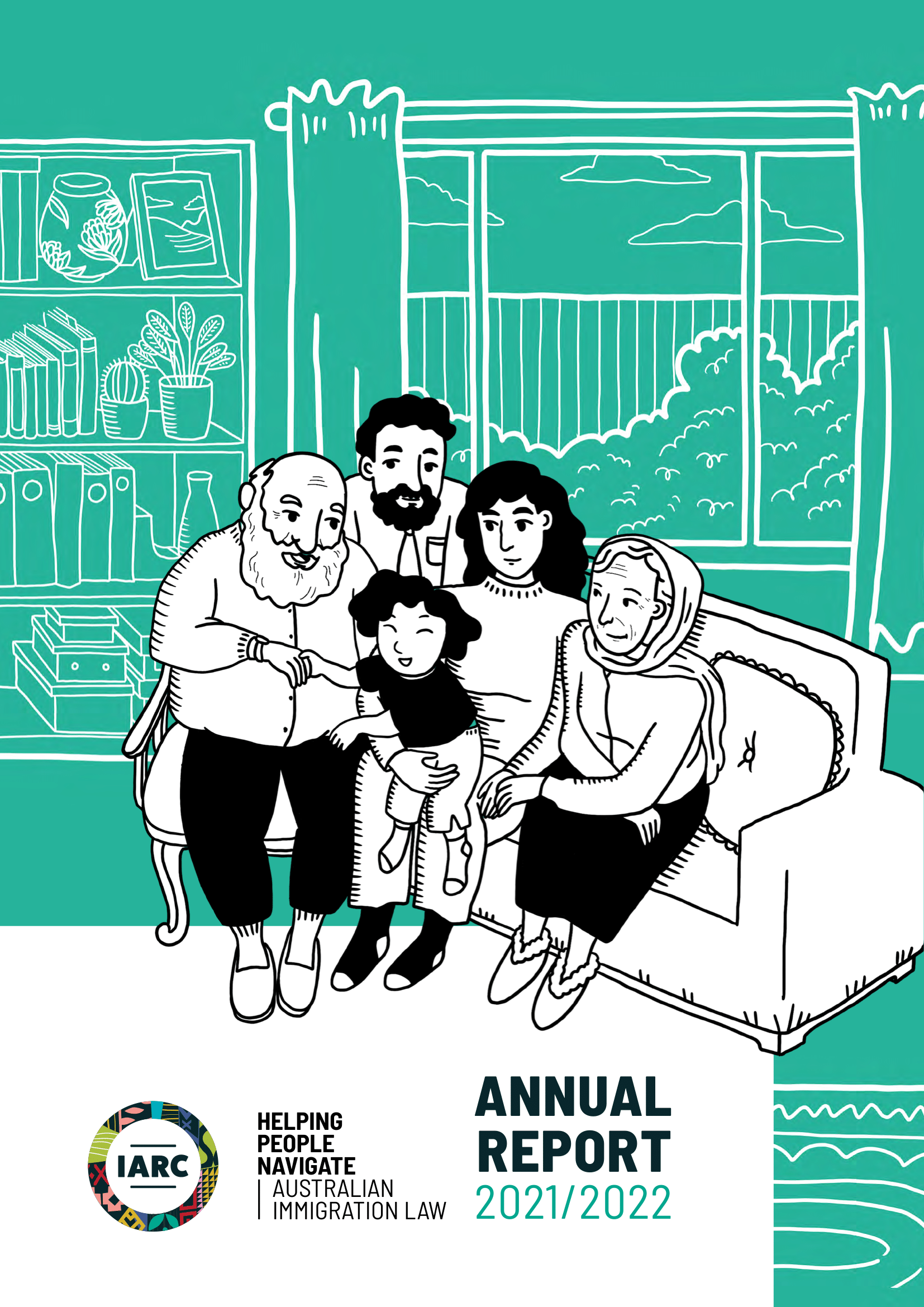 IARC Annual Report 2021-2022. Cover art by Judy Kuo.